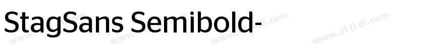 StagSans Semibold字体转换